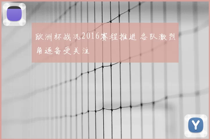 欧洲杯战况2016赛程推进 各队激烈角逐备受关注